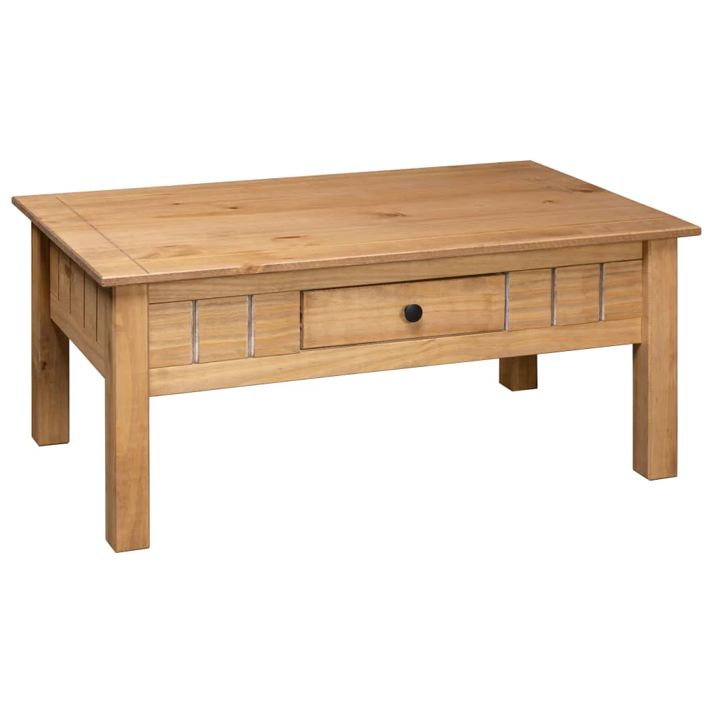 Coffee Table 100x60x45 cm Solid Pine Wood Panama Range - Image 4