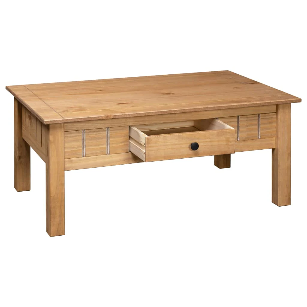 Coffee Table 100x60x45 cm Solid Pine Wood Panama Range - Image 6