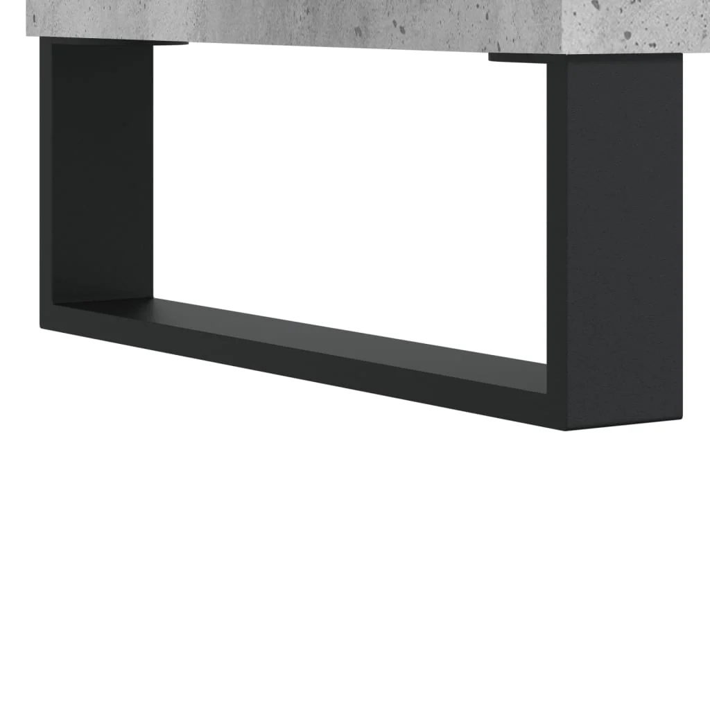 Coffee Table Concrete Grey 50x50x40 cm Engineered Wood - Image 10