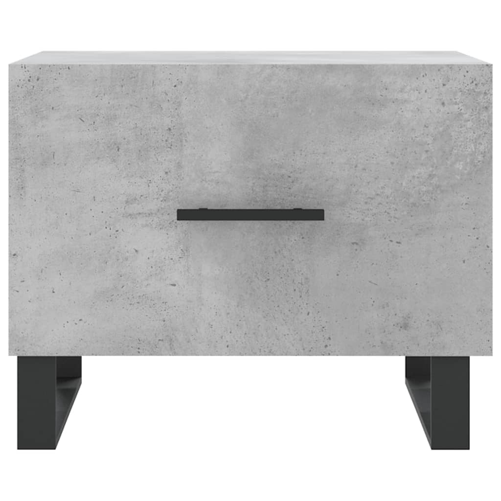 Coffee Table Concrete Grey 50x50x40 cm Engineered Wood - Image 5