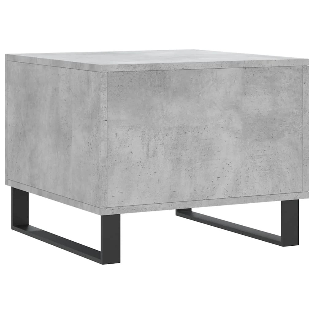 Coffee Table Concrete Grey 50x50x40 cm Engineered Wood - Image 8