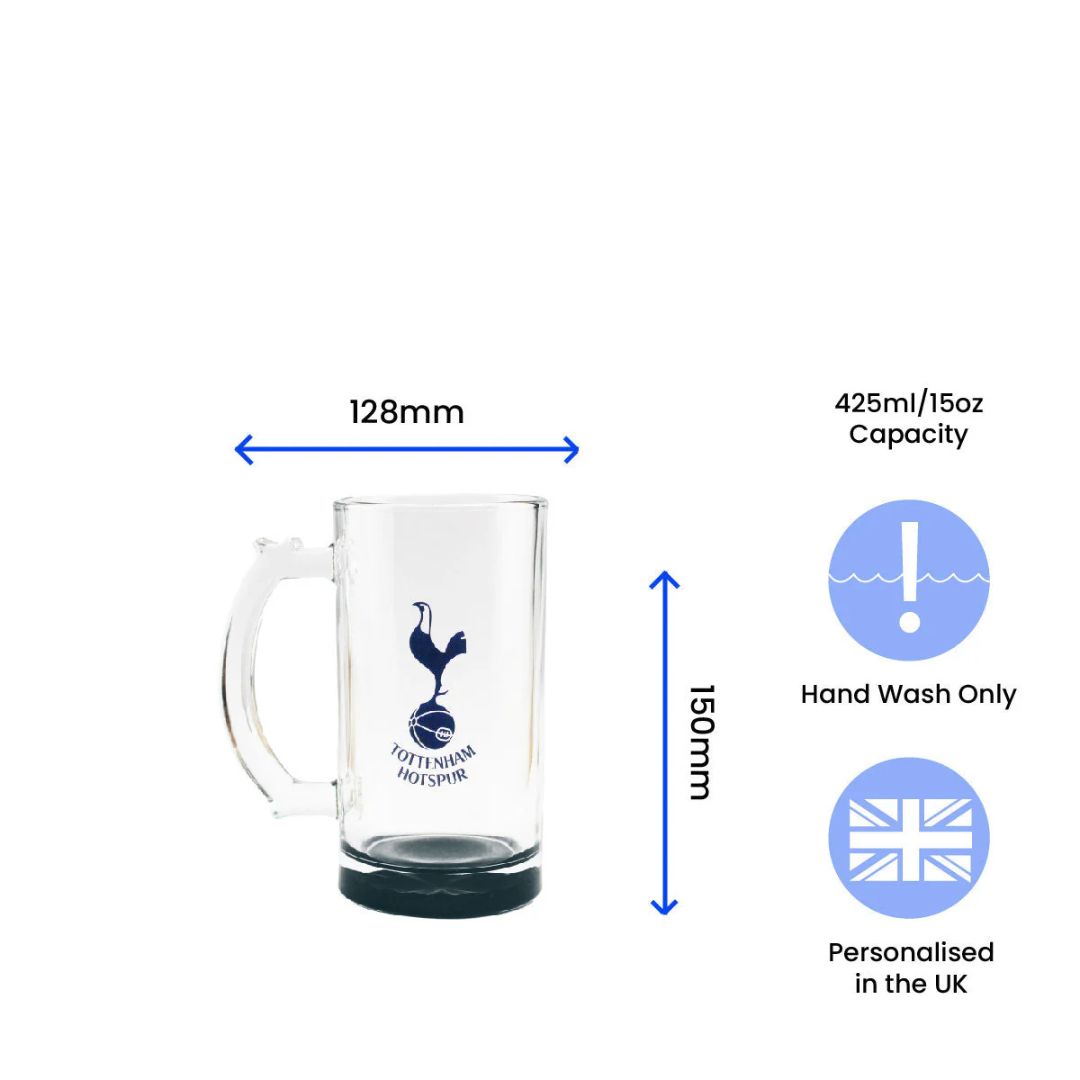 Engraved Official Tottenham Hotspur 20oz Beer Mug, Gift Boxed - Image 6