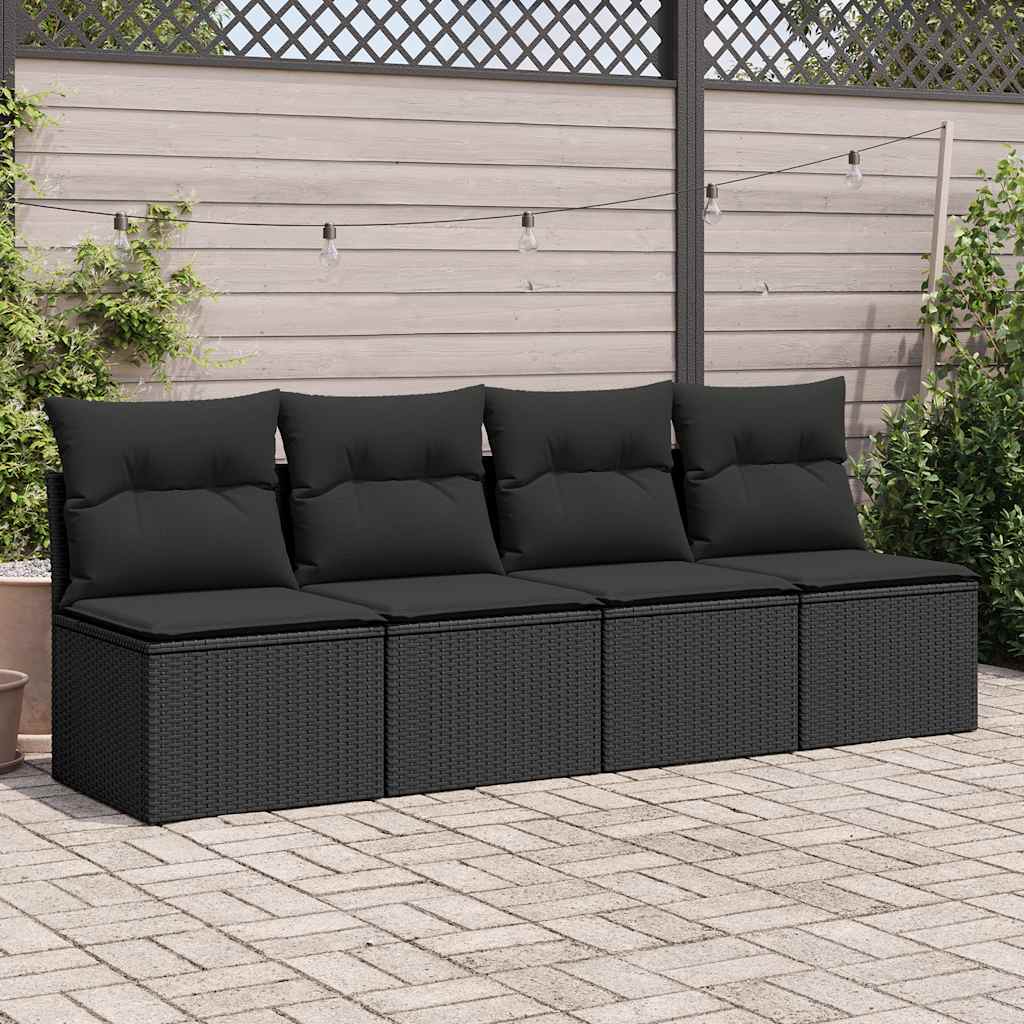 Outdoor Patio Poly Rattan 2 Seater Garden Sofa Chair Seat With Cushions & Storage - Image 12