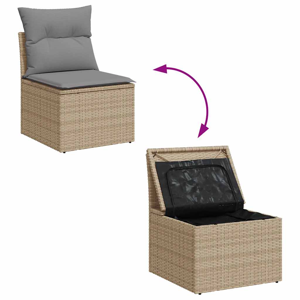 Outdoor Patio Poly Rattan 2 Seater Garden Sofa Chair Seat With Cushions & Storage - Image 23