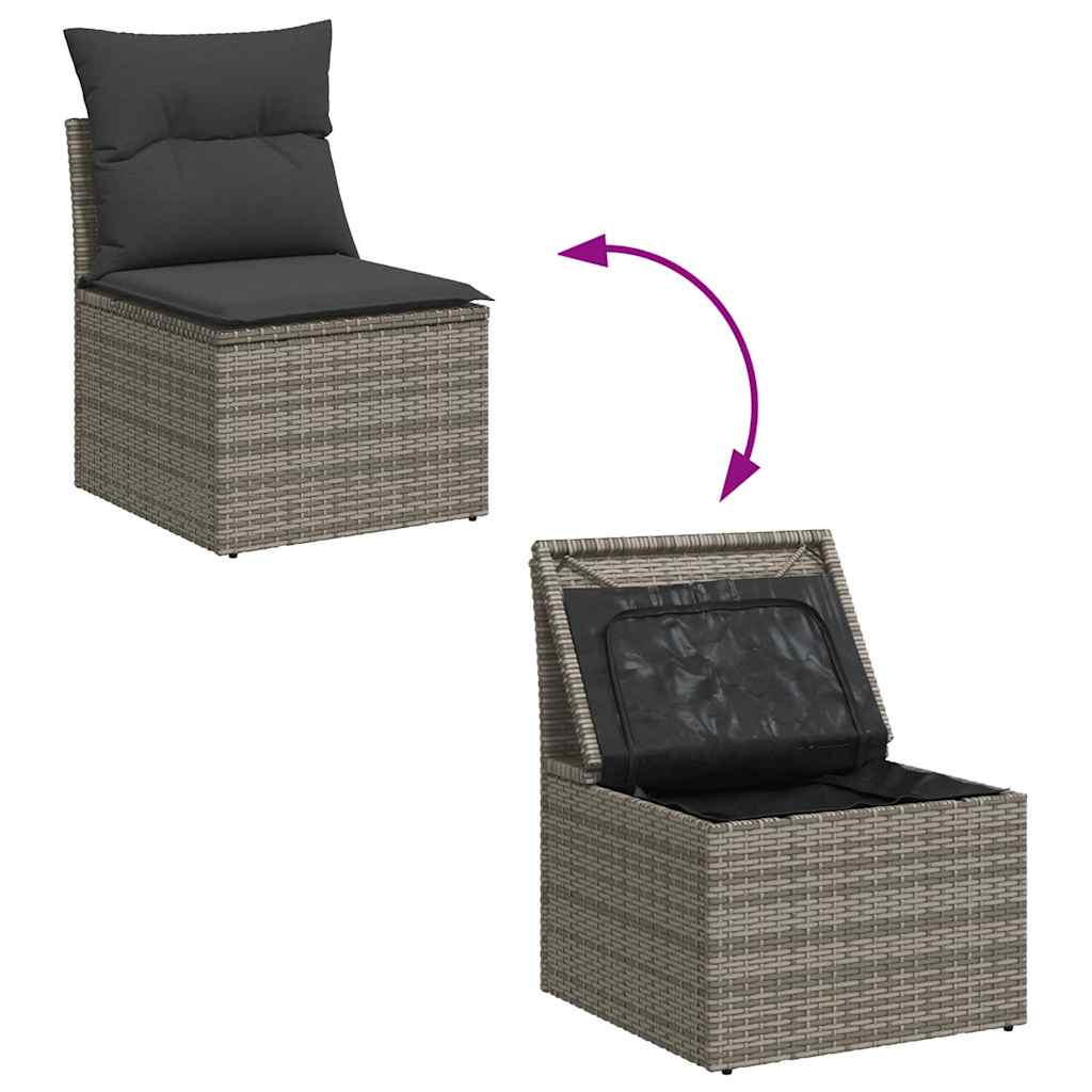 Outdoor Patio Poly Rattan 2 Seater Garden Sofa Chair Seat With Cushions & Storage - Image 32