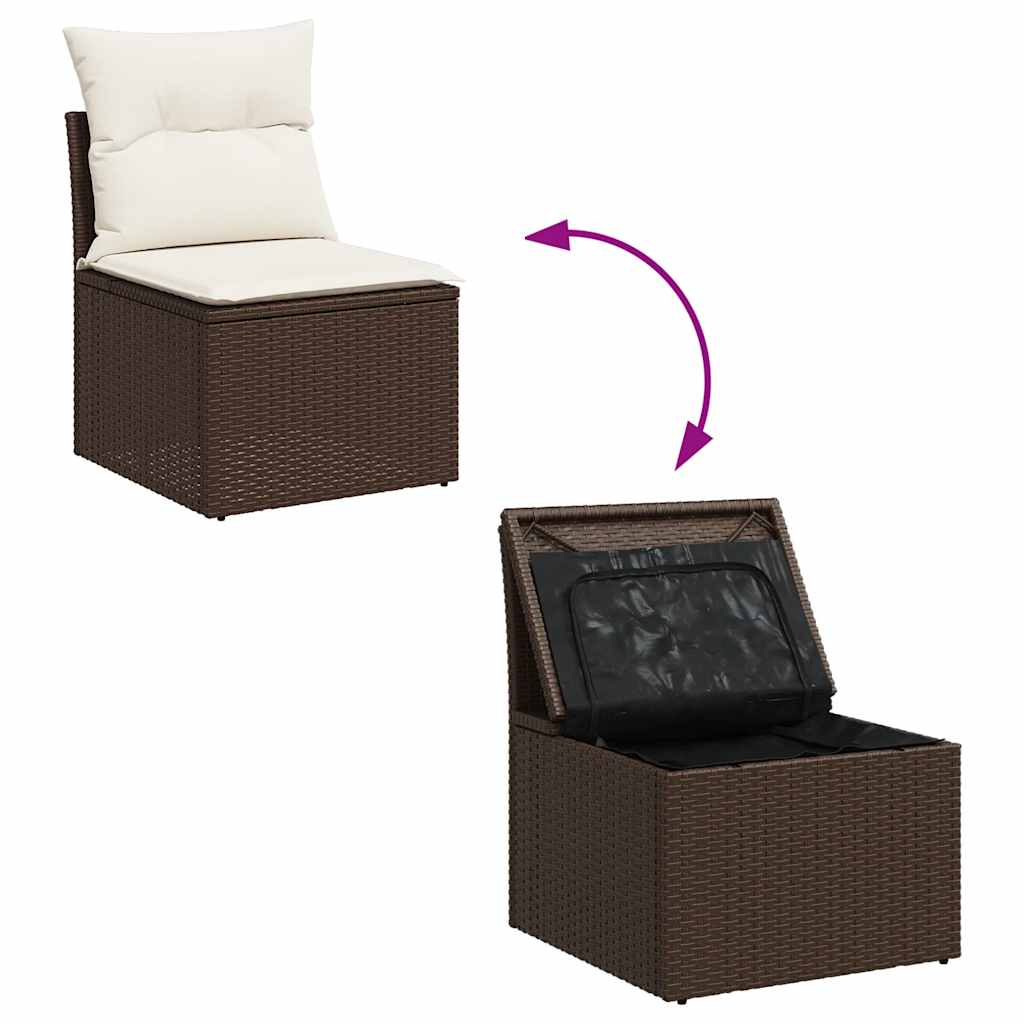 Outdoor Patio Poly Rattan 2 Seater Garden Sofa Chair Seat With Cushions & Storage - Image 50