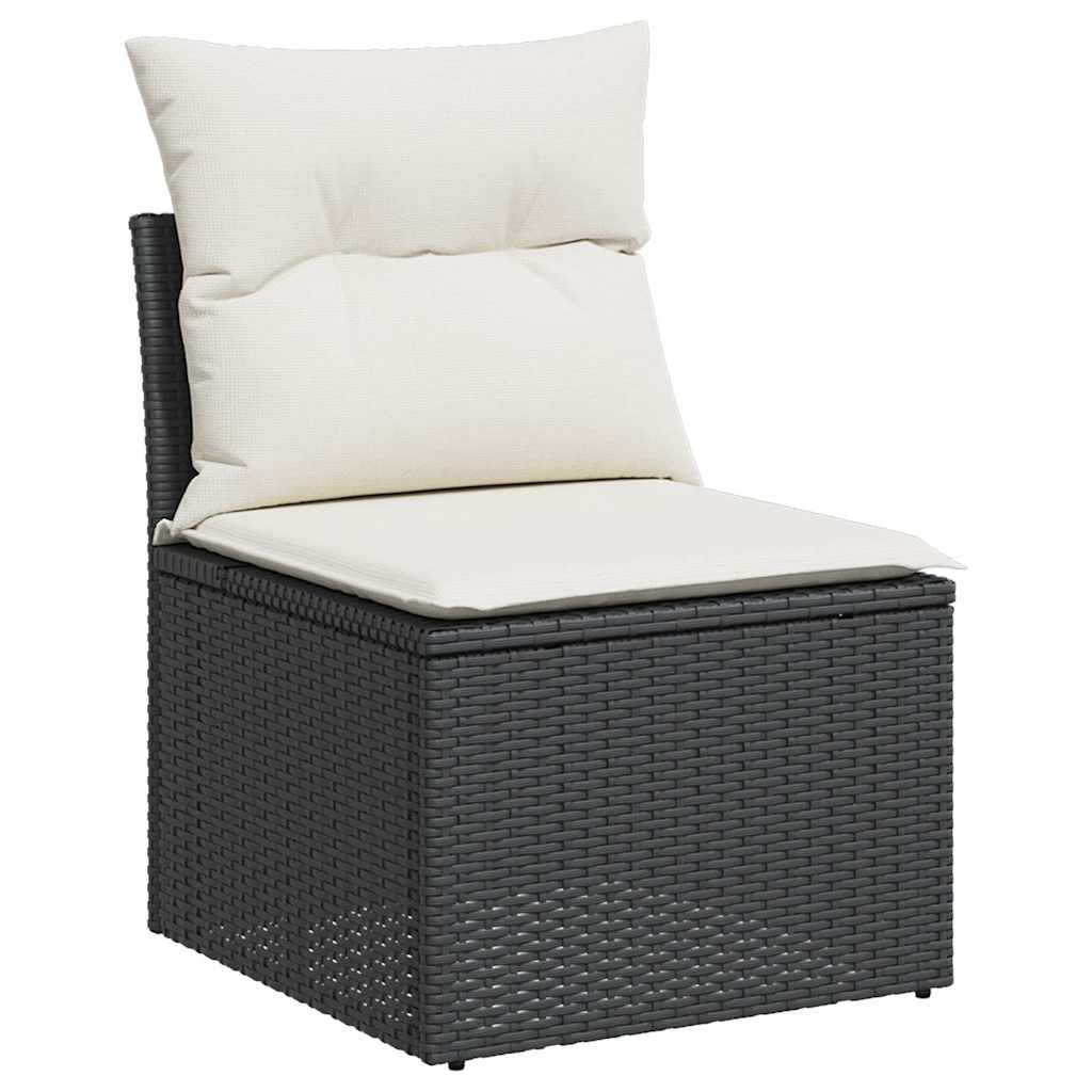 Outdoor Patio Poly Rattan 2 Seater Garden Sofa Chair Seat With Cushions & Storage - Image 6
