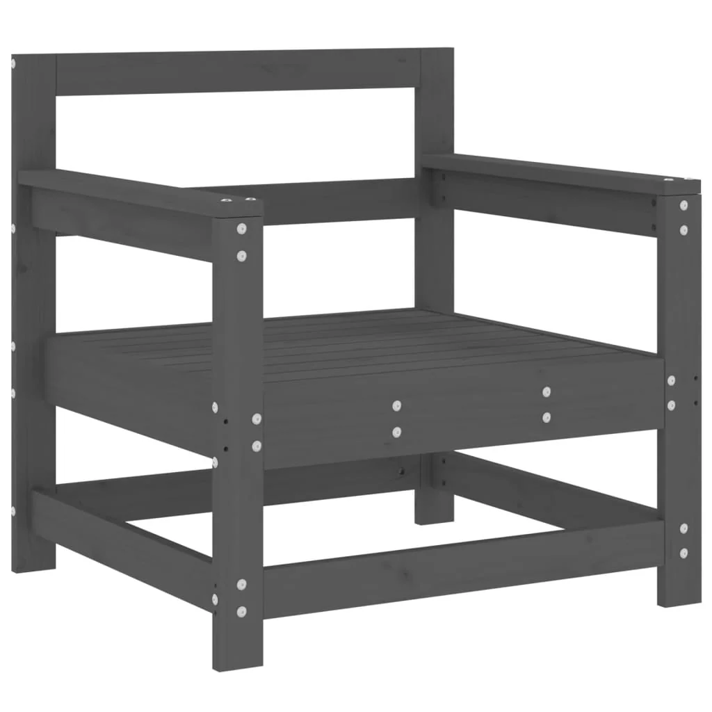 Outdoor Patio Wooden 2pcs Garden Chairs Set With Cushions Pine Wood Frame Seats - Image 40