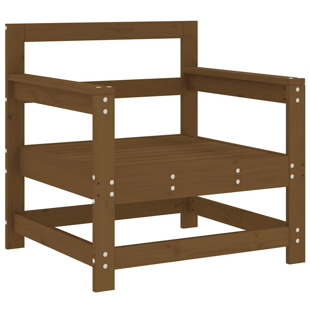 Outdoor Patio Wooden 2pcs Garden Chairs Set With Cushions Pine Wood Frame Seats - Image 58