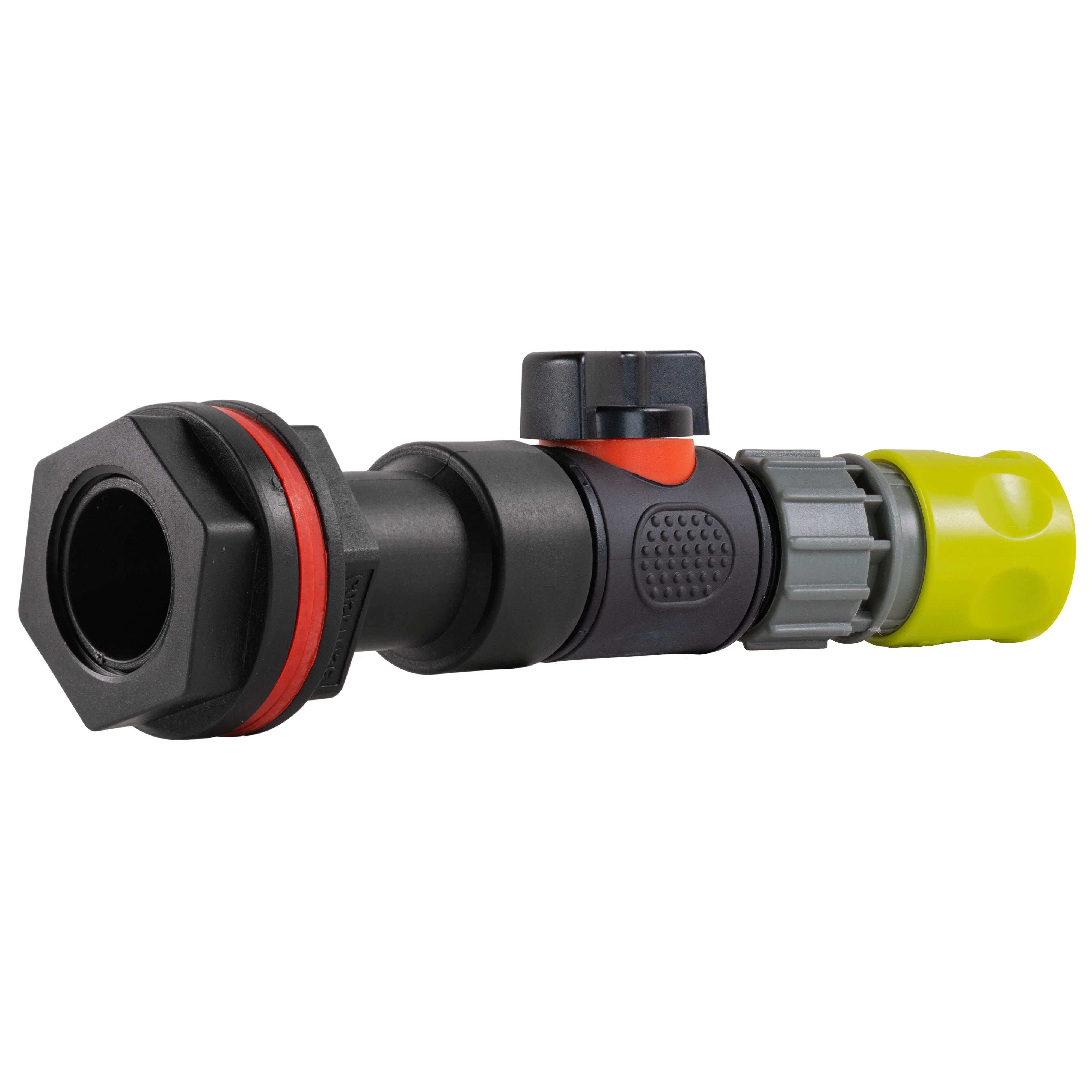 Water Butt Extension Kit 3/4" with In-Line Valve + Female Quick Connector Lime - Image 5