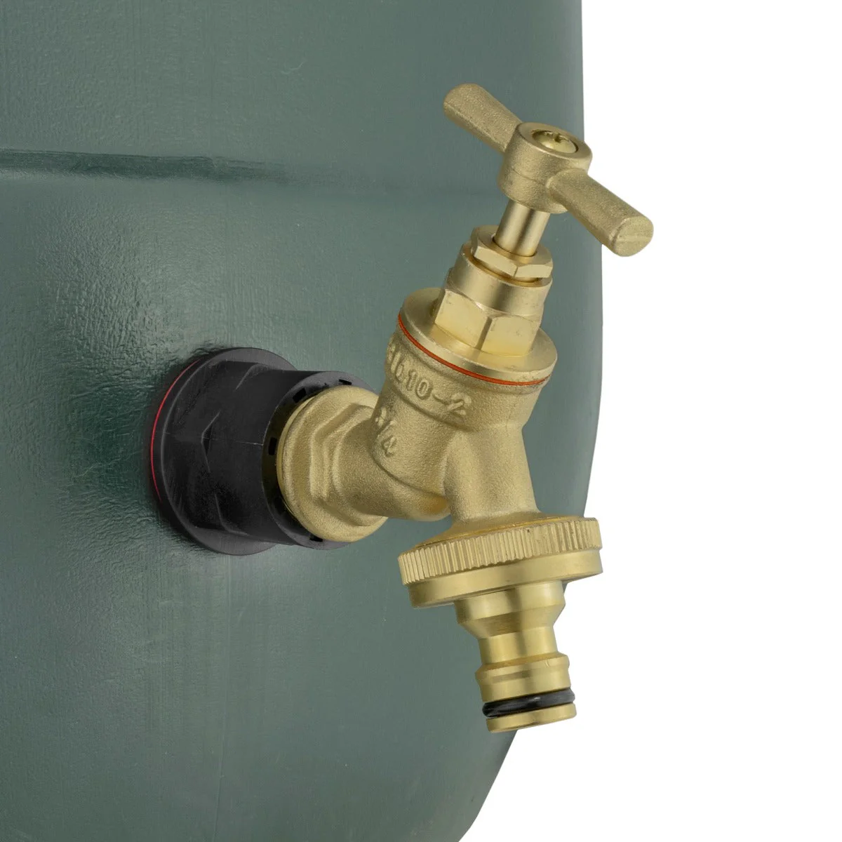 Water Butts Kit 3/4" with Brass Bib Tap & Snap On - Image 3